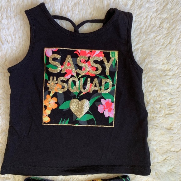 Floral baby girl summer outfit - Picture 2 of 7